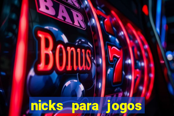 nicks para jogos de tiro